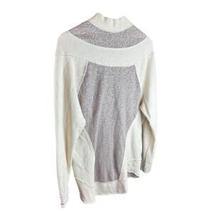 Free People Sequin Swash hoodie sz Medium - muted lilac